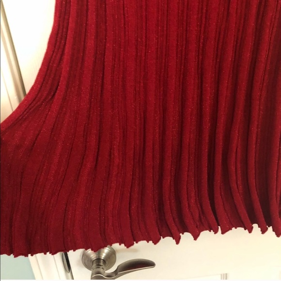 Plus Size 2X Dress Candie's Sleeveless A-Line Sweater red Christmas ribbed party - Picture 4 of 6